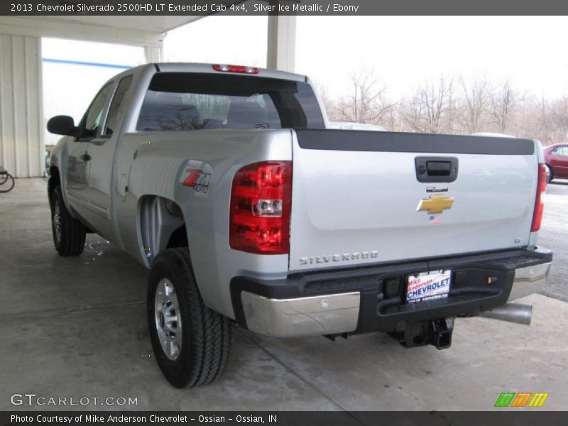 Silver Ice Metallic / Ebony 2013 Chevrolet Silverado 2500HD LT Extended Cab 4x4