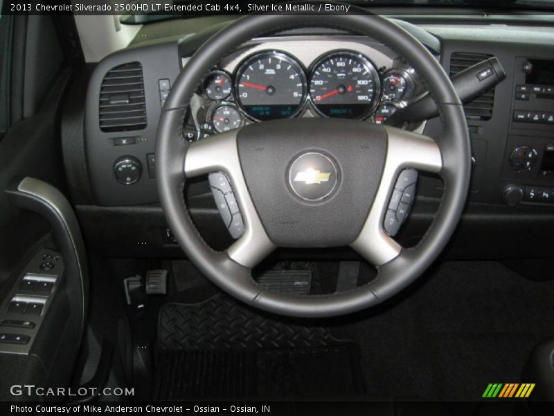 Silver Ice Metallic / Ebony 2013 Chevrolet Silverado 2500HD LT Extended Cab 4x4