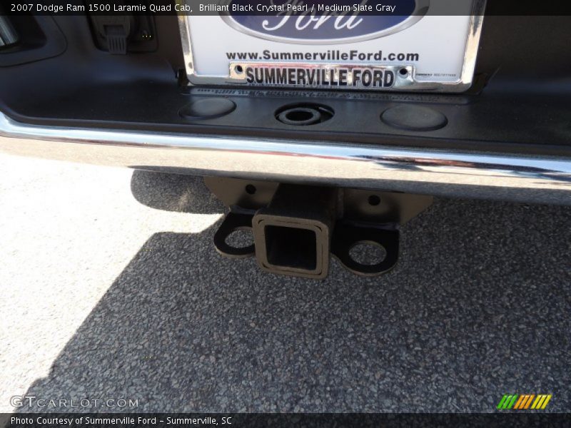 Brilliant Black Crystal Pearl / Medium Slate Gray 2007 Dodge Ram 1500 Laramie Quad Cab