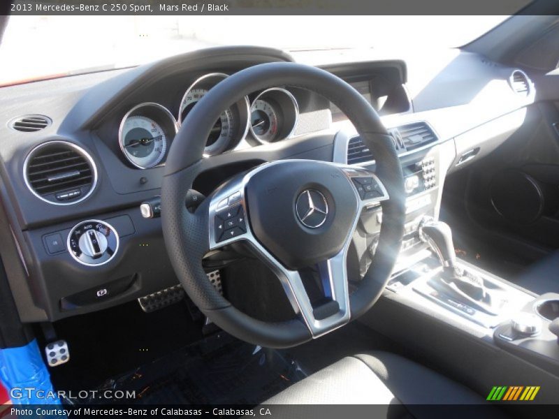 Mars Red / Black 2013 Mercedes-Benz C 250 Sport