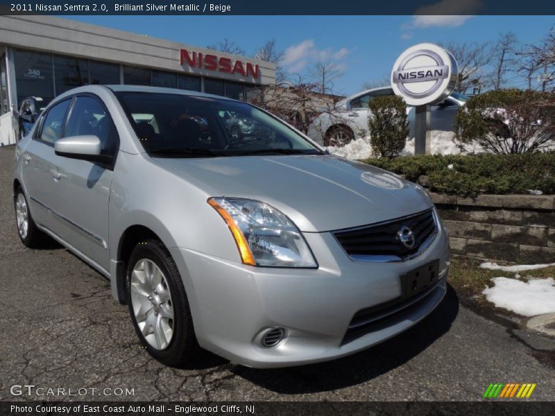 Front 3/4 View of 2011 Sentra 2.0