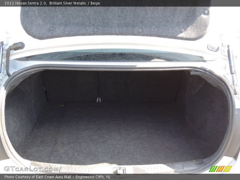 Brilliant Silver Metallic / Beige 2011 Nissan Sentra 2.0