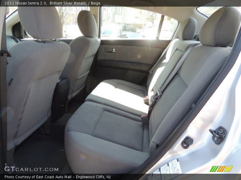 Brilliant Silver Metallic / Beige 2011 Nissan Sentra 2.0