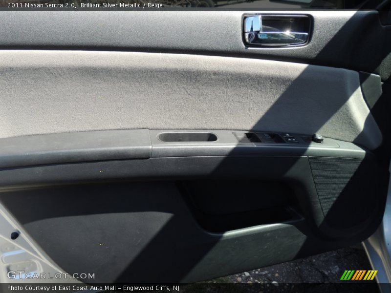Brilliant Silver Metallic / Beige 2011 Nissan Sentra 2.0