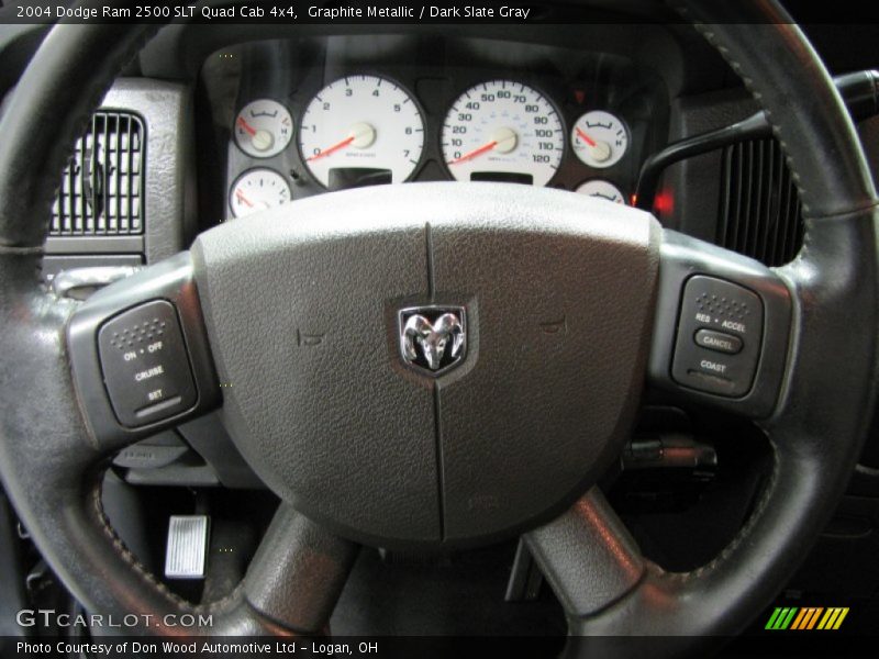 Graphite Metallic / Dark Slate Gray 2004 Dodge Ram 2500 SLT Quad Cab 4x4