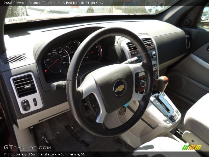 Deep Ruby Red Metallic / Light Gray 2008 Chevrolet Equinox LT