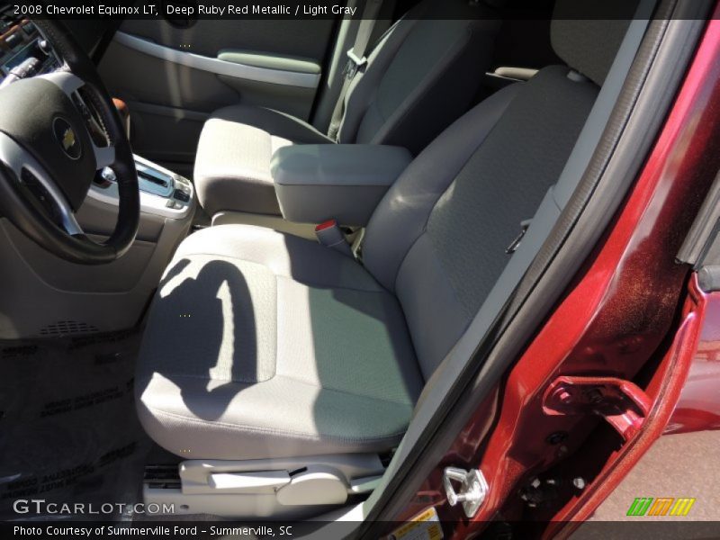 Deep Ruby Red Metallic / Light Gray 2008 Chevrolet Equinox LT