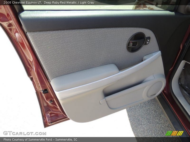 Deep Ruby Red Metallic / Light Gray 2008 Chevrolet Equinox LT