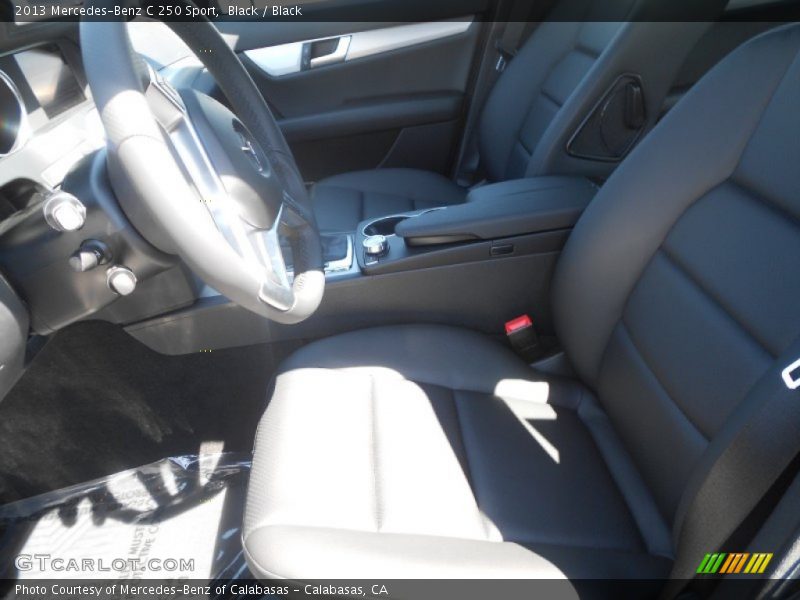 Black / Black 2013 Mercedes-Benz C 250 Sport