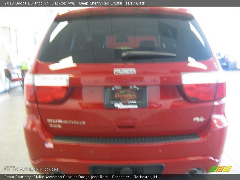 Deep Cherry Red Crystal Pearl / Black 2013 Dodge Durango R/T Blacktop AWD