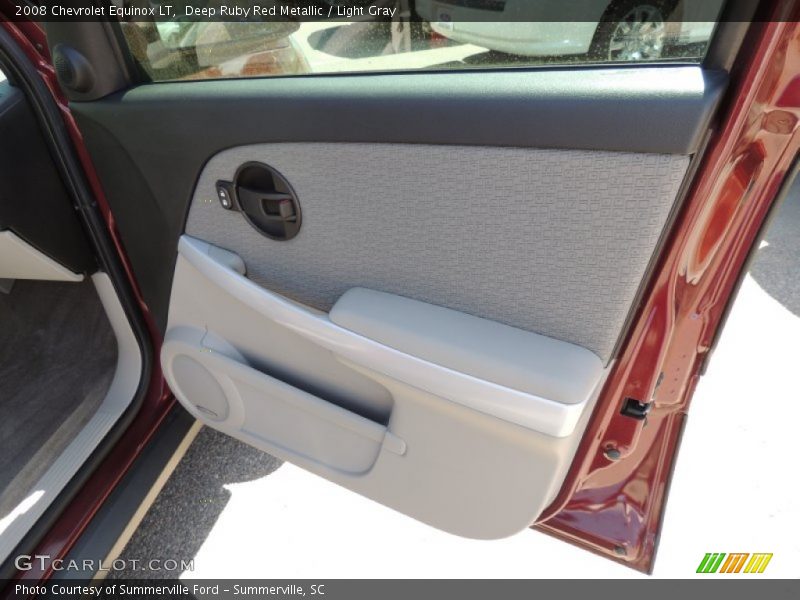 Deep Ruby Red Metallic / Light Gray 2008 Chevrolet Equinox LT