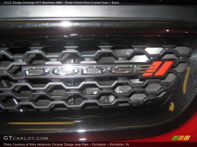 Deep Cherry Red Crystal Pearl / Black 2013 Dodge Durango R/T Blacktop AWD