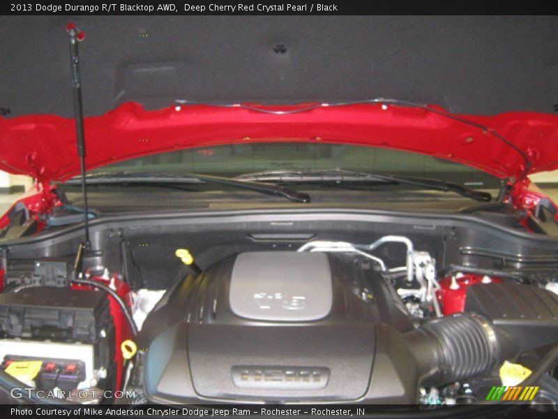 Deep Cherry Red Crystal Pearl / Black 2013 Dodge Durango R/T Blacktop AWD