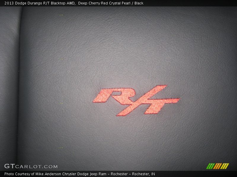 Deep Cherry Red Crystal Pearl / Black 2013 Dodge Durango R/T Blacktop AWD