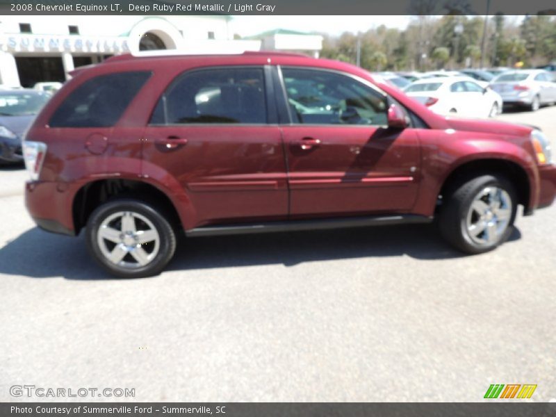 Deep Ruby Red Metallic / Light Gray 2008 Chevrolet Equinox LT