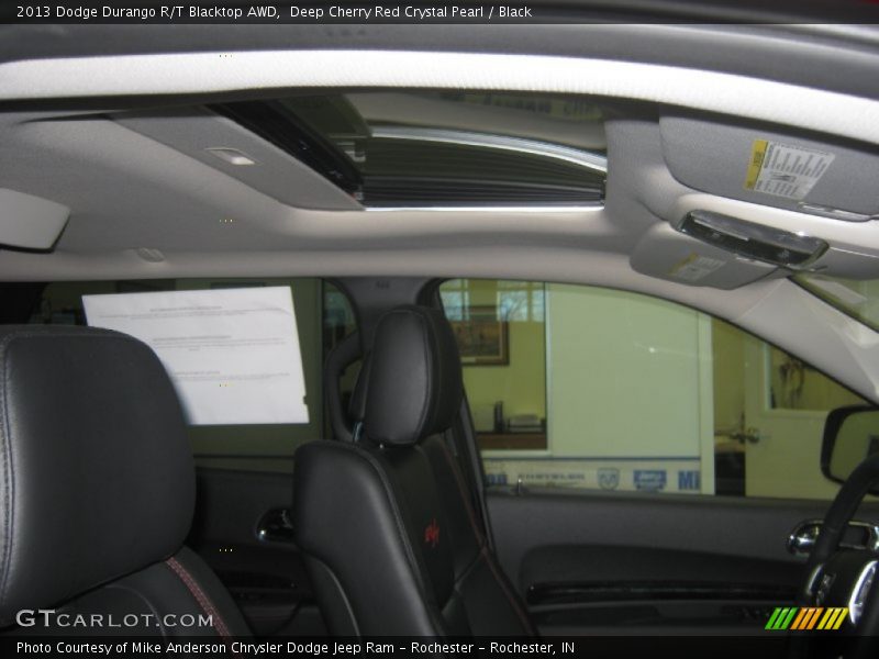 Deep Cherry Red Crystal Pearl / Black 2013 Dodge Durango R/T Blacktop AWD
