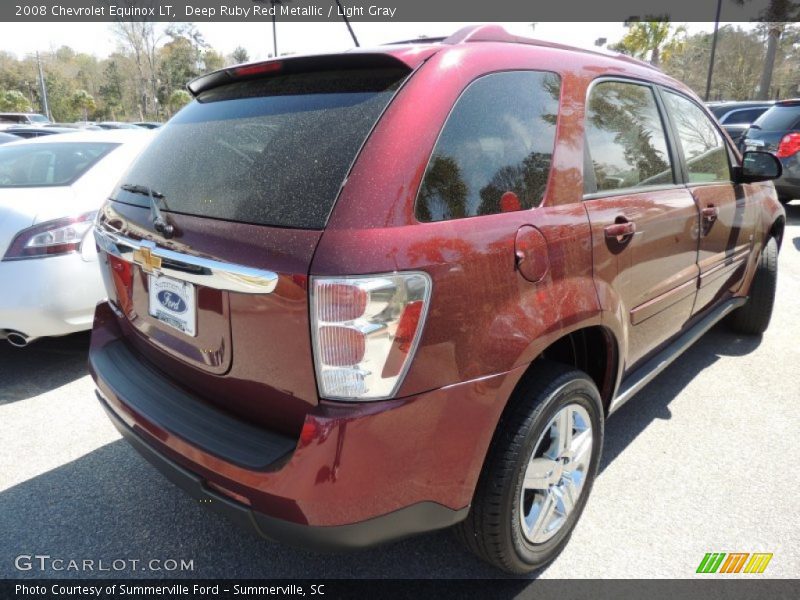 Deep Ruby Red Metallic / Light Gray 2008 Chevrolet Equinox LT