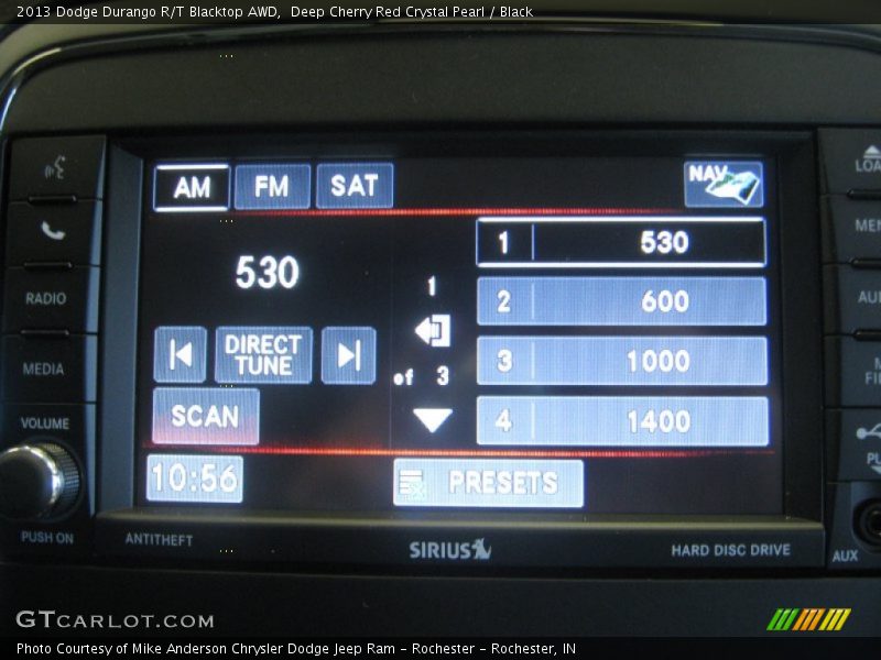 Deep Cherry Red Crystal Pearl / Black 2013 Dodge Durango R/T Blacktop AWD