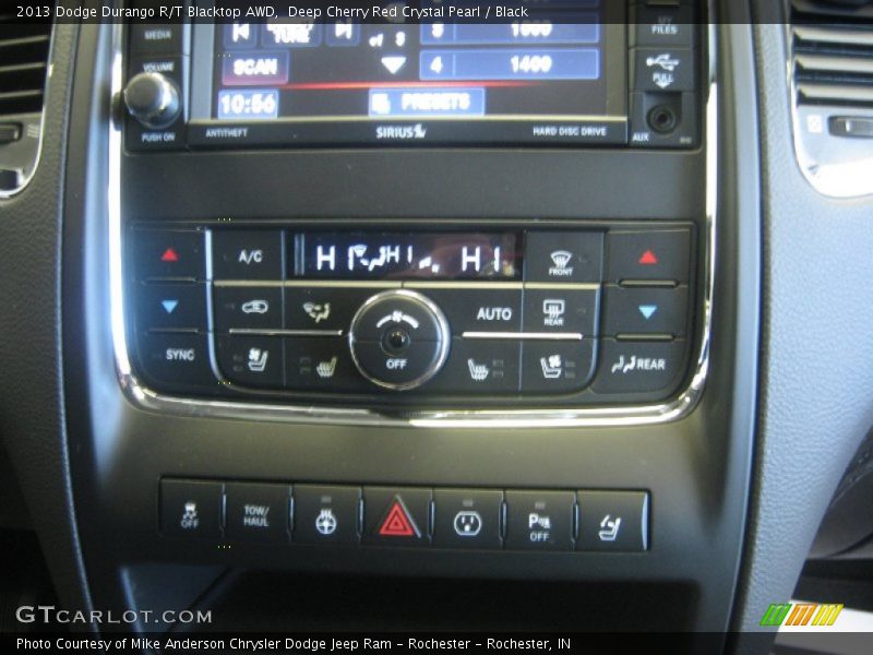 Deep Cherry Red Crystal Pearl / Black 2013 Dodge Durango R/T Blacktop AWD