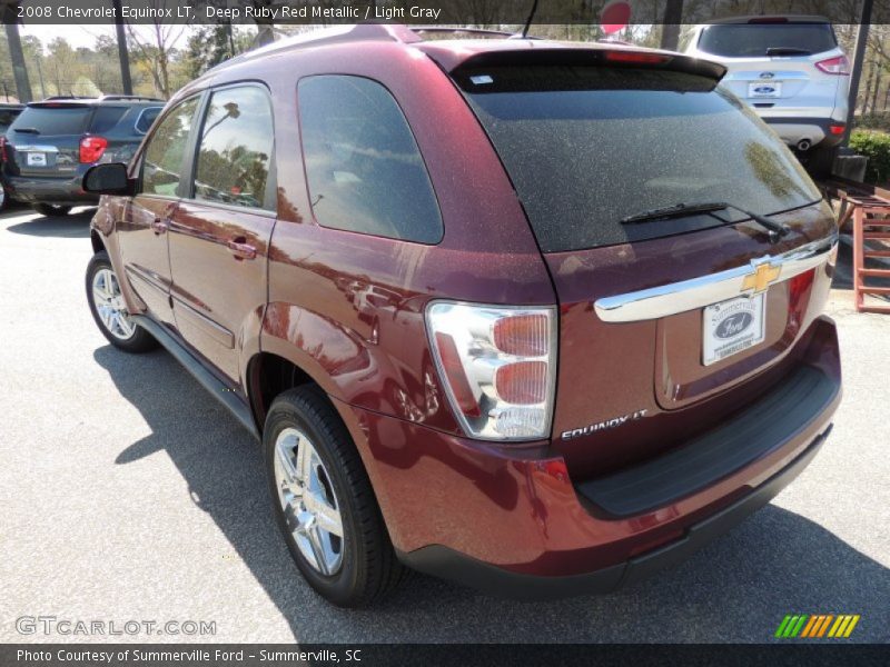 Deep Ruby Red Metallic / Light Gray 2008 Chevrolet Equinox LT