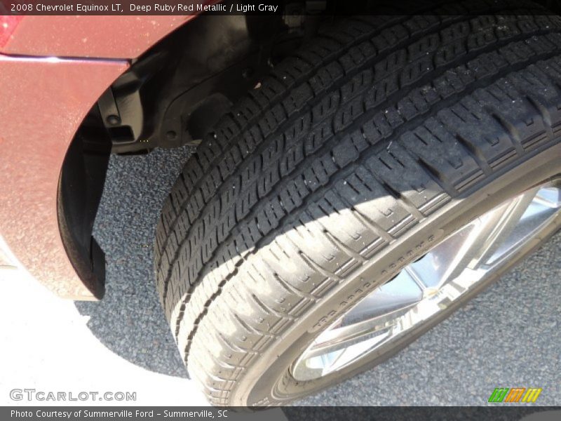 Deep Ruby Red Metallic / Light Gray 2008 Chevrolet Equinox LT