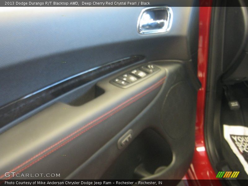 Deep Cherry Red Crystal Pearl / Black 2013 Dodge Durango R/T Blacktop AWD