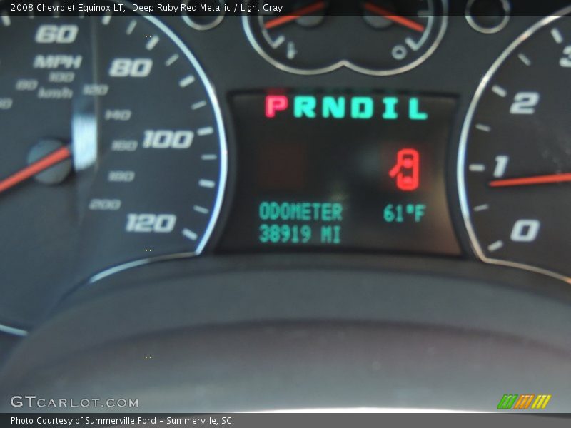 Deep Ruby Red Metallic / Light Gray 2008 Chevrolet Equinox LT