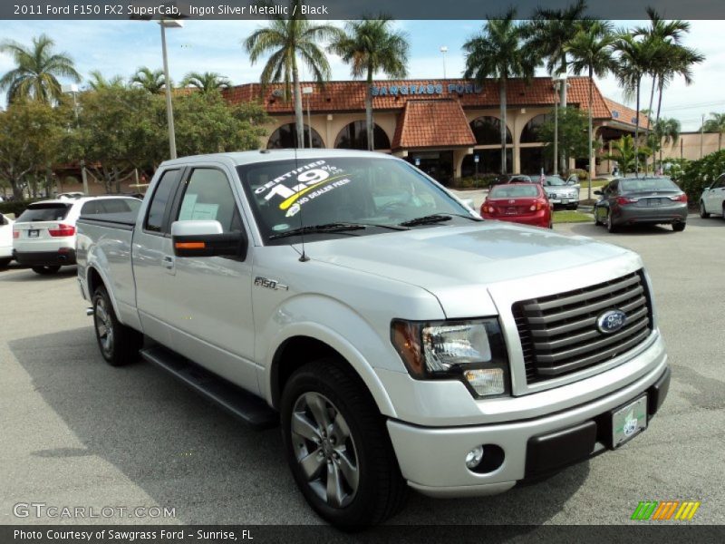 Ingot Silver Metallic / Black 2011 Ford F150 FX2 SuperCab