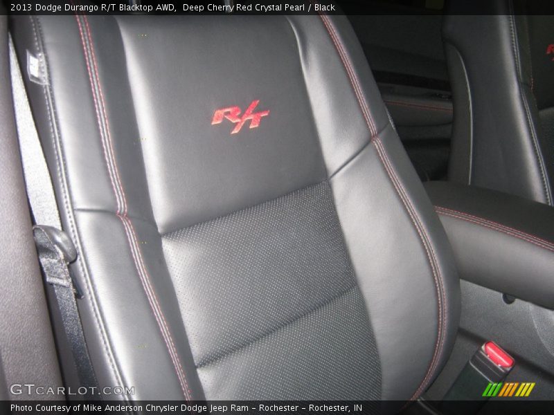 Deep Cherry Red Crystal Pearl / Black 2013 Dodge Durango R/T Blacktop AWD