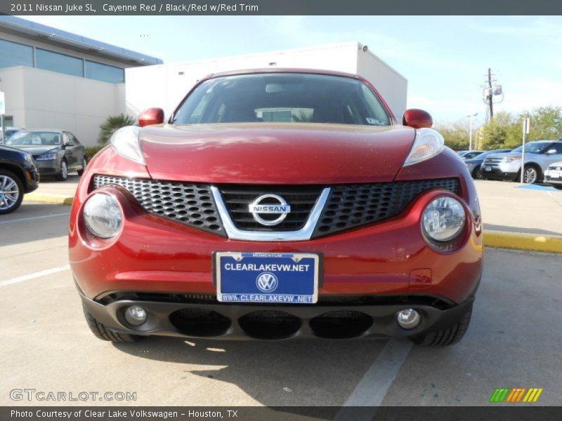 Cayenne Red / Black/Red w/Red Trim 2011 Nissan Juke SL