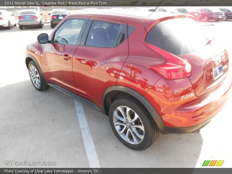 Cayenne Red / Black/Red w/Red Trim 2011 Nissan Juke SL