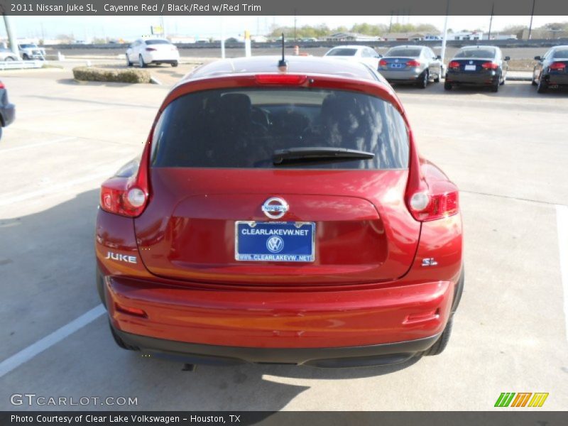 Cayenne Red / Black/Red w/Red Trim 2011 Nissan Juke SL