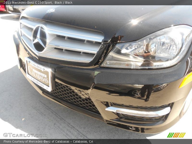 Black / Black 2013 Mercedes-Benz C 250 Sport