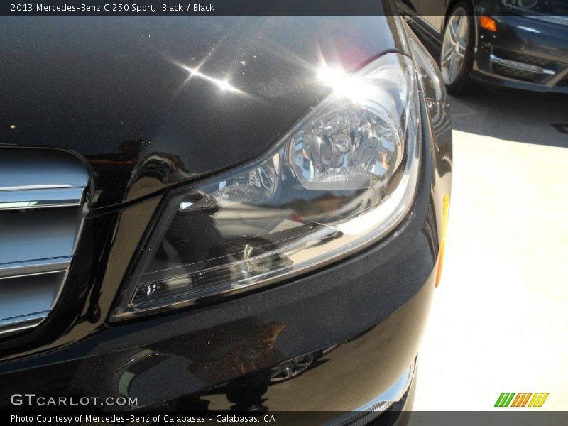 Black / Black 2013 Mercedes-Benz C 250 Sport