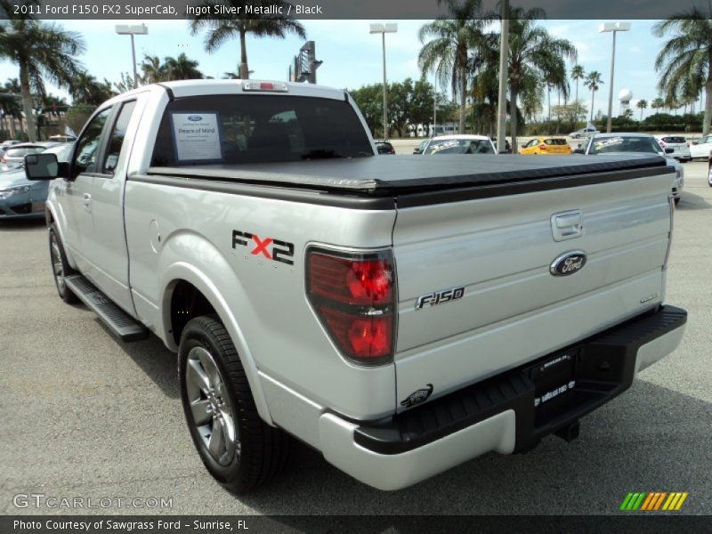 Ingot Silver Metallic / Black 2011 Ford F150 FX2 SuperCab