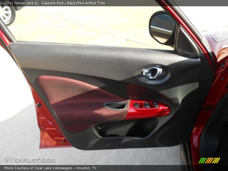 Cayenne Red / Black/Red w/Red Trim 2011 Nissan Juke SL