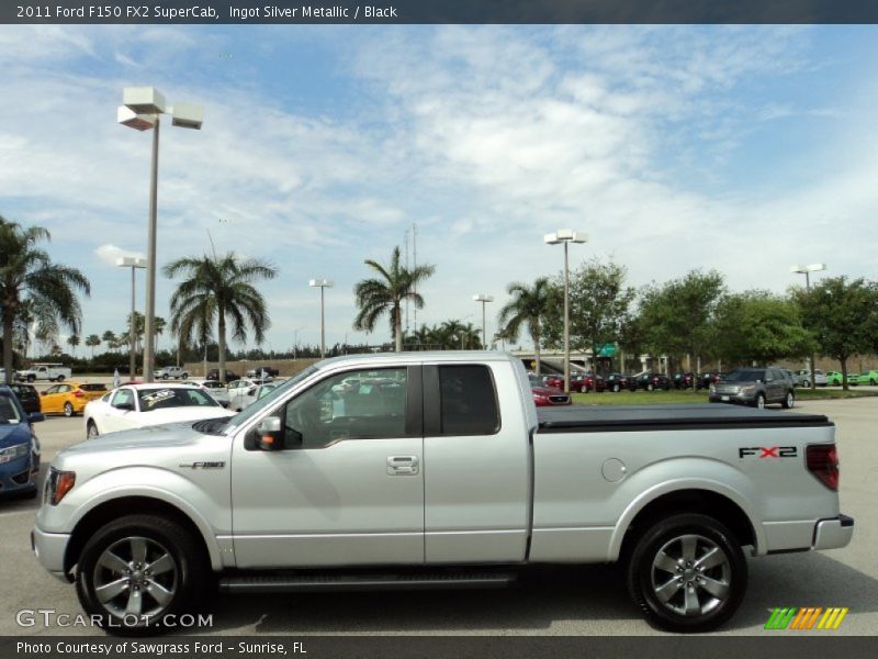 Ingot Silver Metallic / Black 2011 Ford F150 FX2 SuperCab