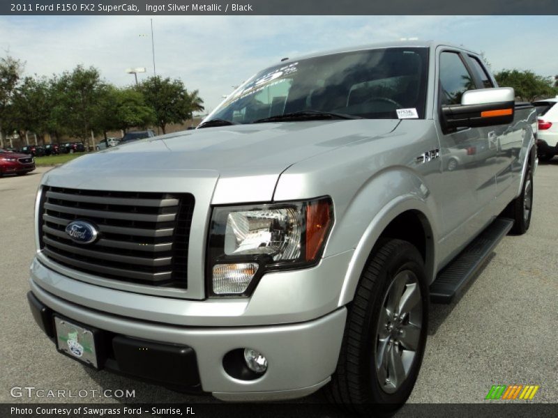 Ingot Silver Metallic / Black 2011 Ford F150 FX2 SuperCab