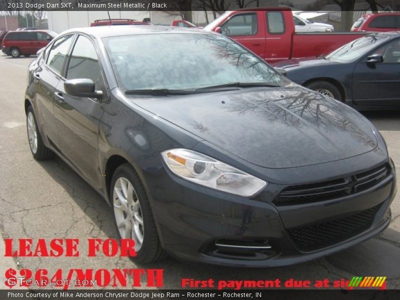 Maximum Steel Metallic / Black 2013 Dodge Dart SXT