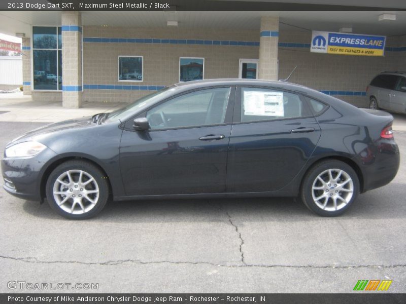 Maximum Steel Metallic / Black 2013 Dodge Dart SXT