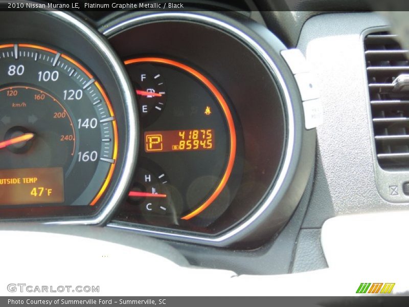 Platinum Graphite Metallic / Black 2010 Nissan Murano LE