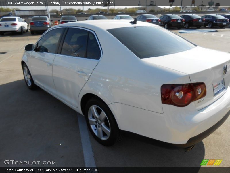 Campanella White / Pure Beige 2008 Volkswagen Jetta SE Sedan