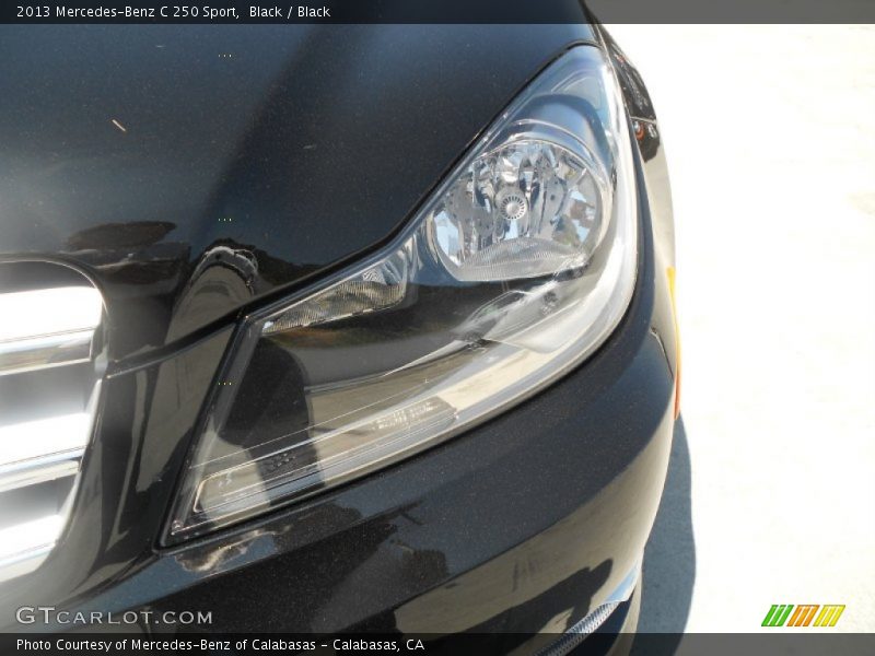 Black / Black 2013 Mercedes-Benz C 250 Sport