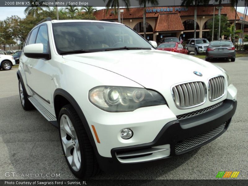 Alpine White / Sand Beige 2008 BMW X5 4.8i