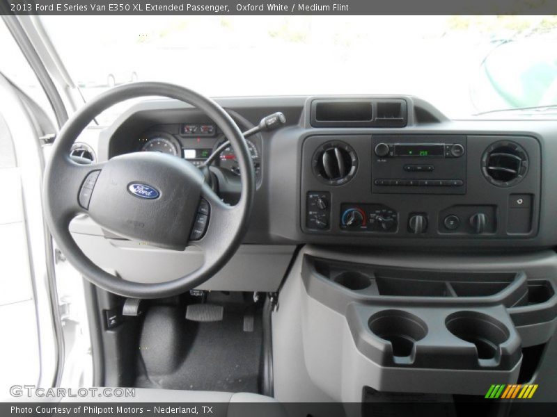 Dashboard of 2013 E Series Van E350 XL Extended Passenger