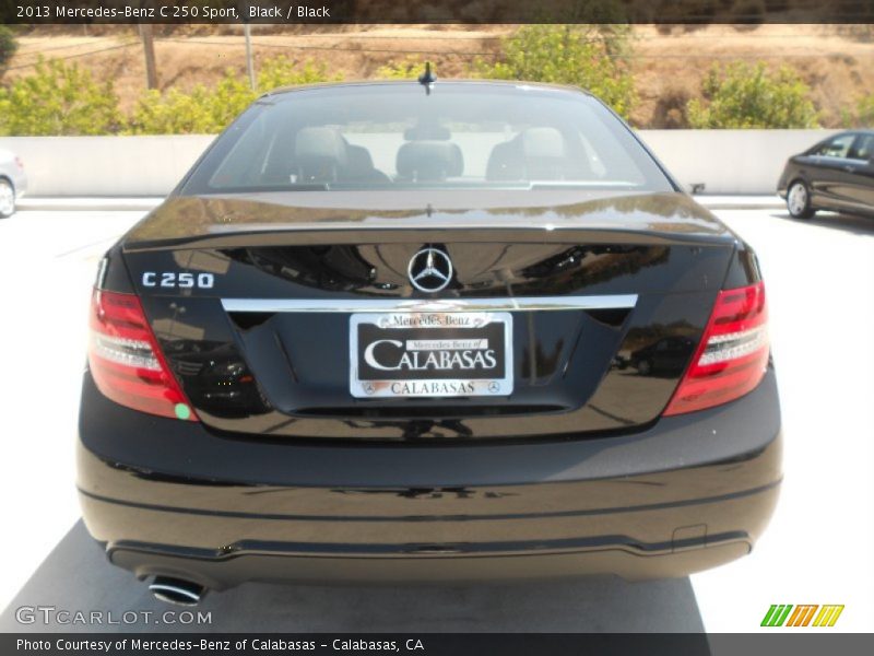 Black / Black 2013 Mercedes-Benz C 250 Sport