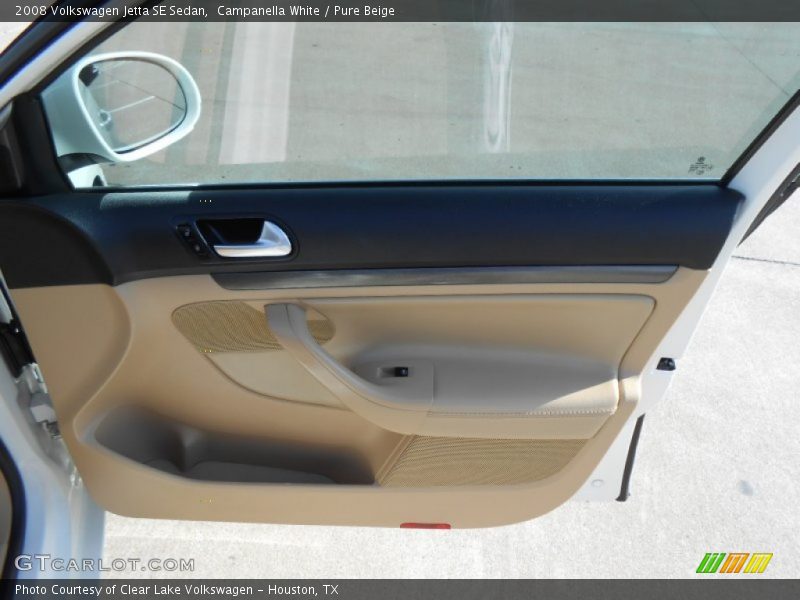 Campanella White / Pure Beige 2008 Volkswagen Jetta SE Sedan