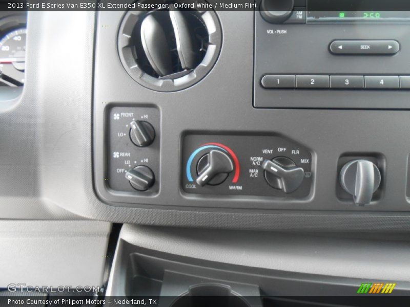 Controls of 2013 E Series Van E350 XL Extended Passenger