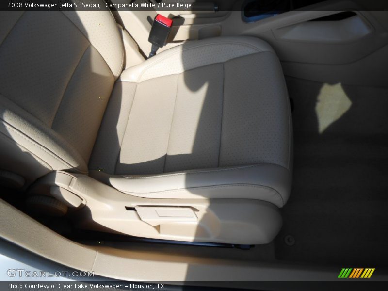 Campanella White / Pure Beige 2008 Volkswagen Jetta SE Sedan