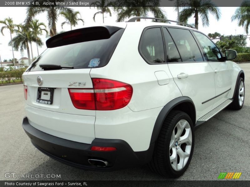 Alpine White / Sand Beige 2008 BMW X5 4.8i